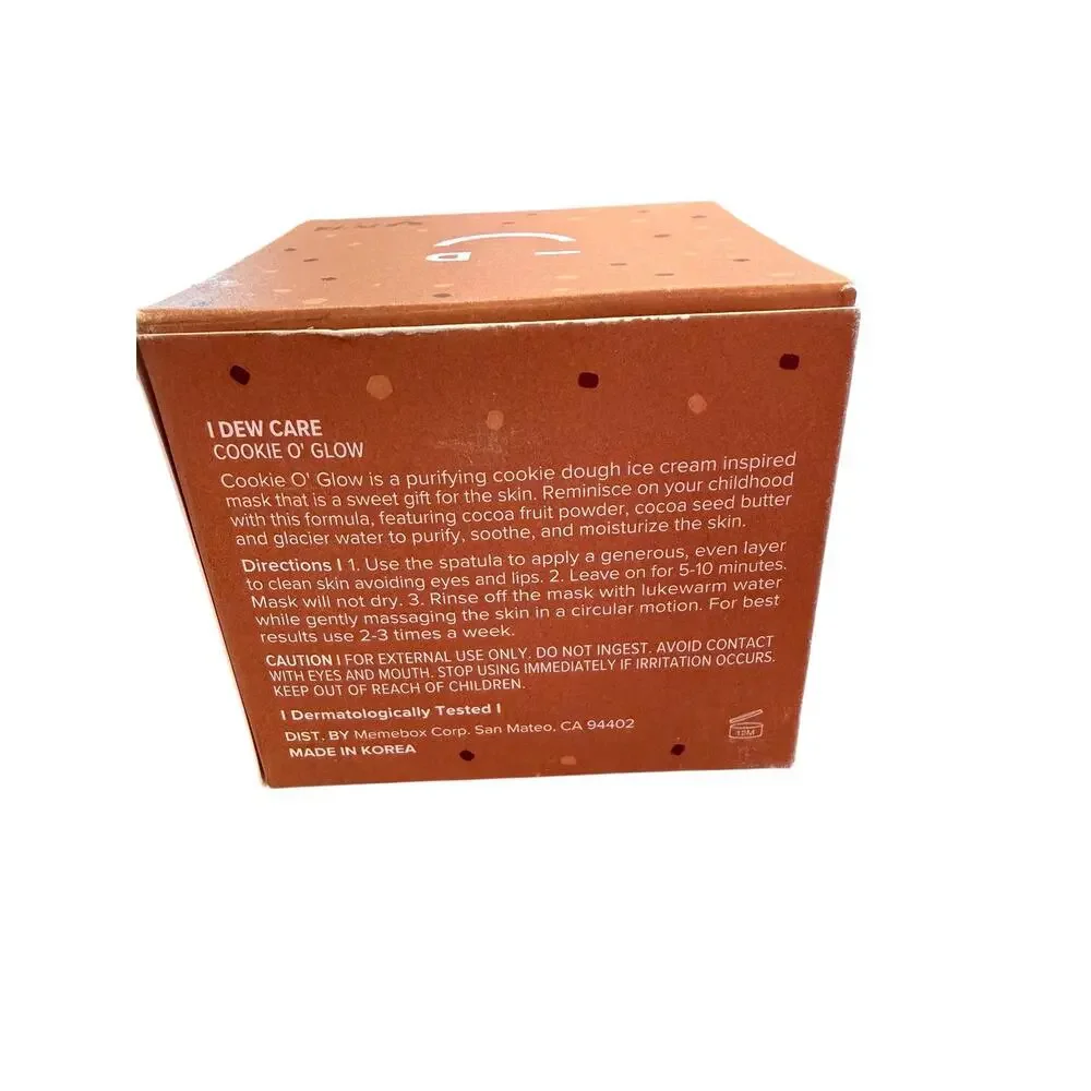 I Dew Care Cookie O'Glow Purifying Wash Off Face Mask 3.38 oz / 100ml